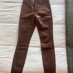 Good American Good Legs Coated Ankle Skinny Jeans